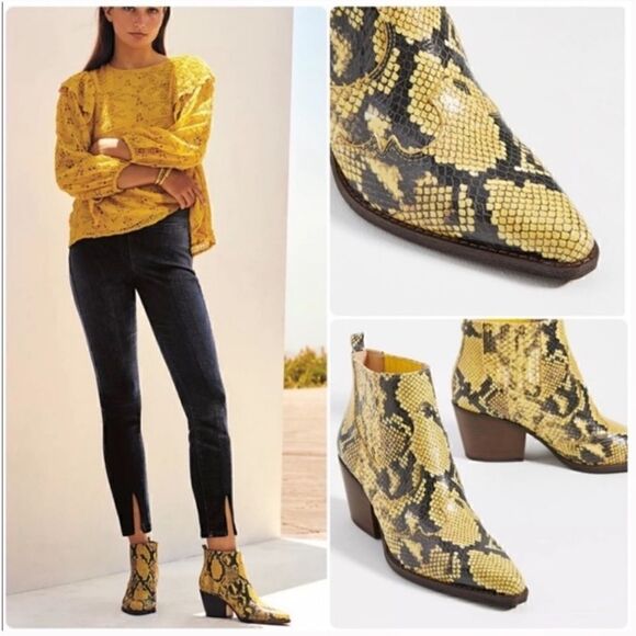 Sam Edelman Yellow Boots - Picture 9 of 10